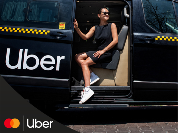 Silver logolu Mastercard®'ını kaydet, Uber Taksi yolculuğunda %50 indirim kazan!